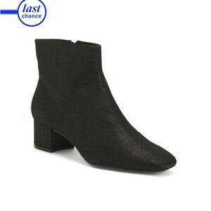 KOKO + PALENKI Black Shimmer Suede Tali Booties